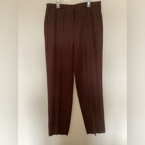 Women,sBrown Pinstripe Pants. Lauren Ralph Lauren, 10